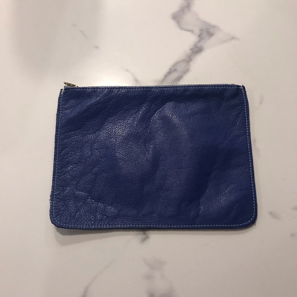 Los Angeles apparel zip leather pouch